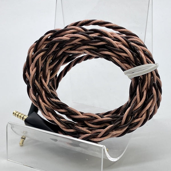 【中古】FAAEAL 8N OCC 単結晶銅銀メッキワイヤーケーブル（3.5ｍｍ×2 4.4ｍｍ）【日本橋】