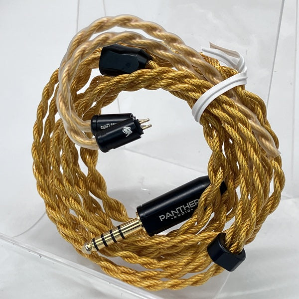 【中古】金龍王 付属 高純度銀メッキ単結晶銅ケーブル 2pin 4.4mm【日本橋】
