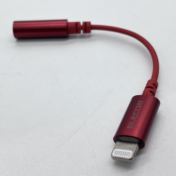 【中古】Lightning-3.5mm変換ケーブル レッド 【MPA-XL35DS01RD】【秋葉原】