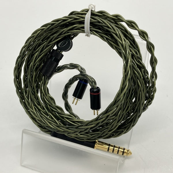 【中古】OpenHeart グリーン 8コアイヤホンケーブル(2Pin to 4.4mm)【秋葉原】